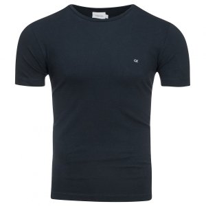 Calvin Klein t-shirt koszulka męska z okrągłym dekoldem granatowa