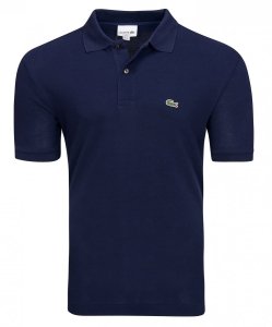 Polo polówka Lacoste męska granatowa z kołnierzykiem