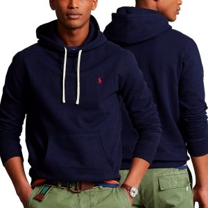 Bluza męska Ralph Lauren z kapturem bawełniana granatowa