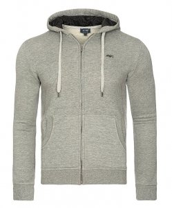 Bluza Armani Jeans męska szara rozpinana z kapturem