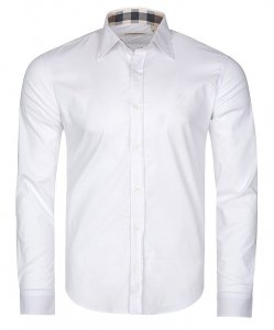 Burberry koszula męska Slim Fit biała elegancka 