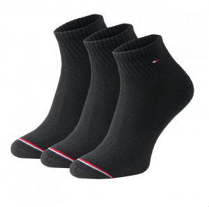 Tommy Hilfiger skarpety 3 pary za kostkę czarne