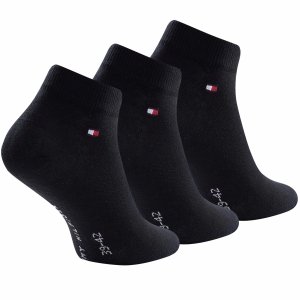 Tommy Hilfiger skarpety 3 pary za kostkę czarne