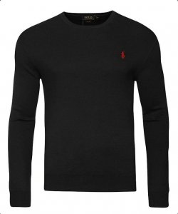 Ralph Lauren sweter męski bawełniany czarny