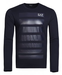 Emporio Armani longsleeve koszulka na długi rękaw męska granatowa