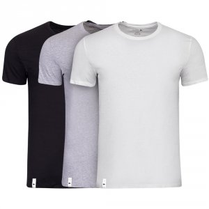 Zestaw 3 sztuki Lacoste t-shirt koszulka męska z okrągłym dekoldem bawełniana