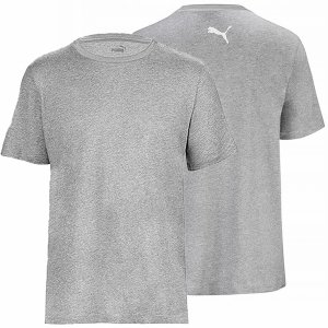 Puma t-shirt szara koszulka męska na krótki rękaw logo na karku