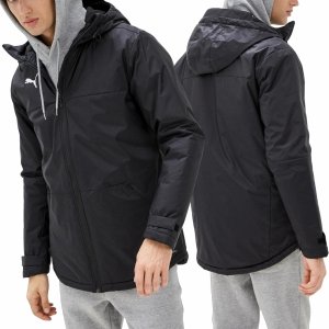Puma kurtka parka męska czarna z kapturem