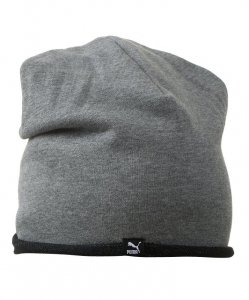 Puma czapka zimowa szara małe logo