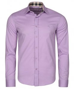 Burberry koszula męska Slim Fit fioletowa elegancka 