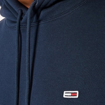 Bluza Tommy Jeans męska granatowa kangurka z kapturem