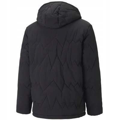 Kurtka męska Puma sportowa  czarna z kapturem 