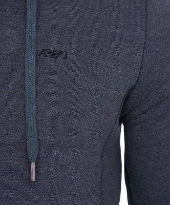 Bluza Armani Jeans męska grafitowa rozpinana z kapturem