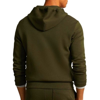 Bluza Ralph Lauren męska rozpinana z kapturem khaki zielona
