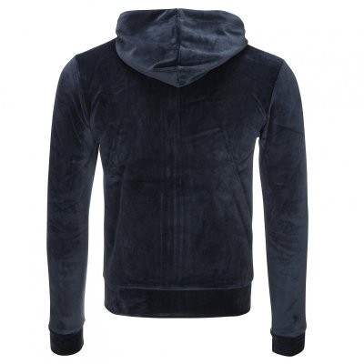 Tommy Hilfiger bluza welurowa męska rozpinana z kapturem