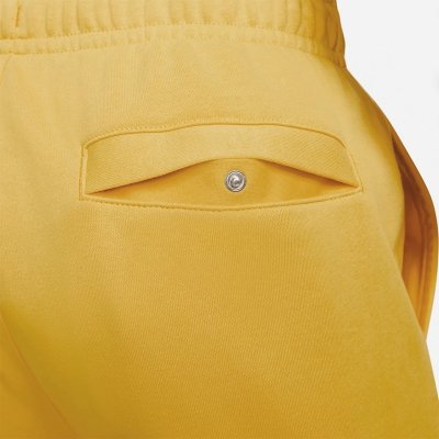Nike komplet dresowy bawełniany męski spodnie bluza z kapturem żółty