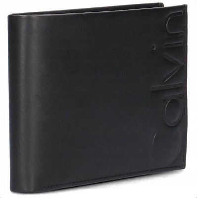 Portfel Calvin Klein męski czarny na banknoty karty i dokumenty 