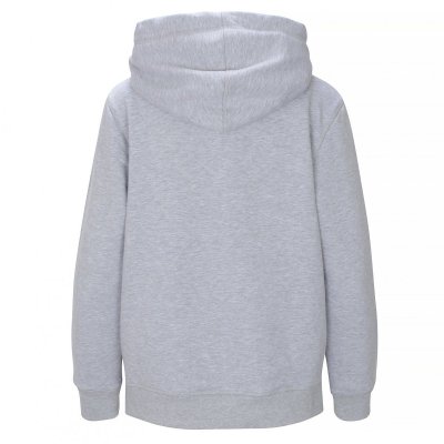 Bluza Tommy Hilfiger damska duże logo szara bawełniana z kapturem