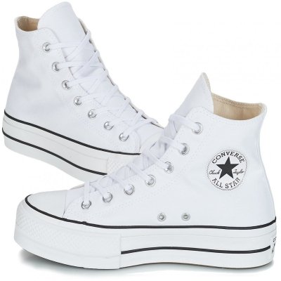 Converse Chuck Taylor All Star Platform wysokie buty trampki damskie na platformie białe