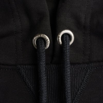 Ralph Lauren bluza męska z kapturem czarna logo na środku