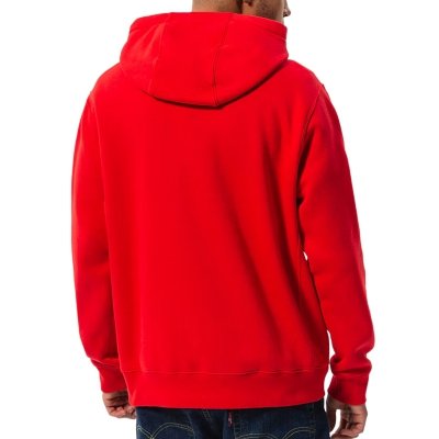 Nike komplet dresowy bawełniany męski spodnie bluza z kapturem czerwony