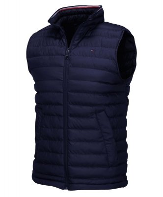Tommy Hilfiger bezrękawnik granatowy męski jesienny 