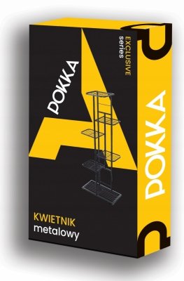 Stojak metalowy na kwiaty i doniczki 6-poziomowy kwietnik piętrowy czarny