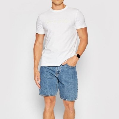 T-shirt Tommy Hilfiger koszulka męska z okrągłym dekoldem biała