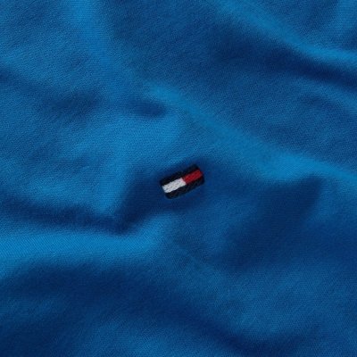 T-shirt Tommy Hilfiger koszulka męska z okrągłym dekoldem niebieska