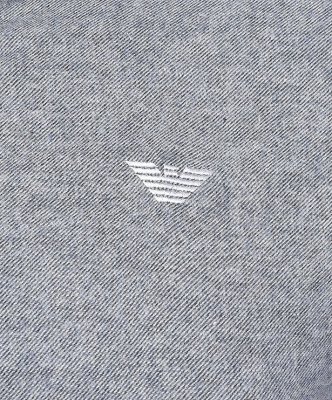 Koszula Armani Jeans szara Slim Fit męska logo