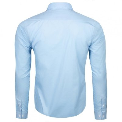 Koszula Slim Fit męska Lacoste błękitna bawełniana