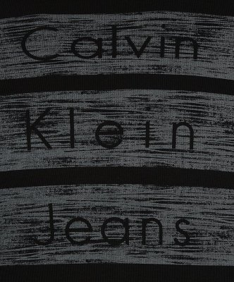 Bluza Calvin Klein męska czarna duże logo bawełniana