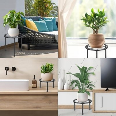 Stojak metalowy na kwiaty i doniczki 5-elementowy kwietnik