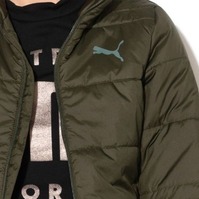Puma kurtka damska zielona khaki rozpinana bez kaptura