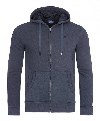 Bluza Armani Jeans męska grafitowa rozpinana z kapturem