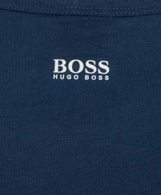 Hugo Boss longsleeve koszulka na długi rękaw męska granatowa duże logo