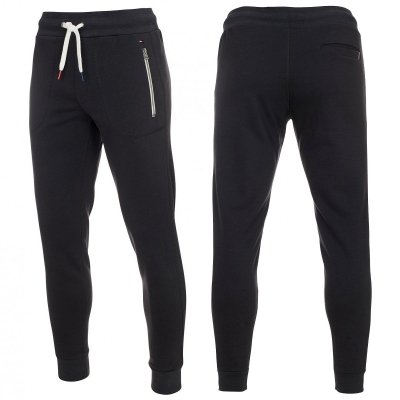 Spodnie Tommy Hilfiger dresowe spodnie męskie grafitowe