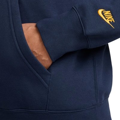 Bluza Nike granatowa z kapturem bawełniana kangurka