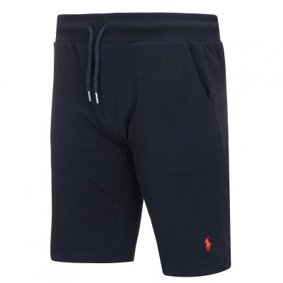 Spodenki Ralph Lauren szorty męskie granatowe małe logo bawełniane