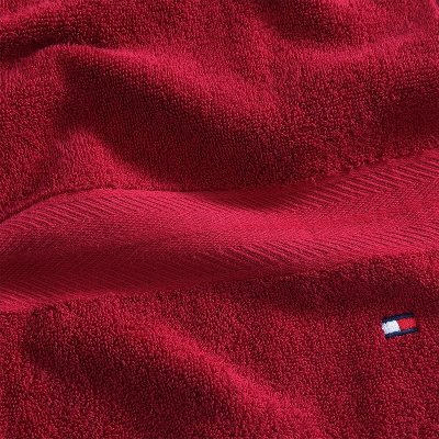 Zestaw ręcznik czerwony Tommy Hilfiger bawełniany 2 sztuki