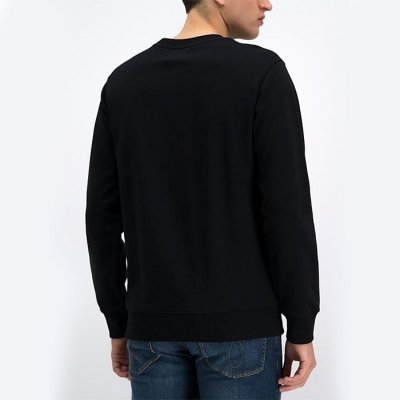 Bluza Calvin Klein męska czarna duże logo bawełniana