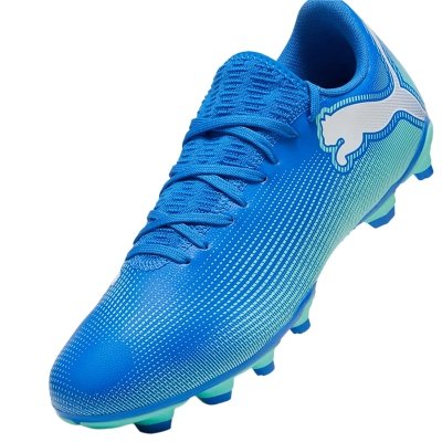 Buty korki Puma do gry na trawie i orliku niebieskie