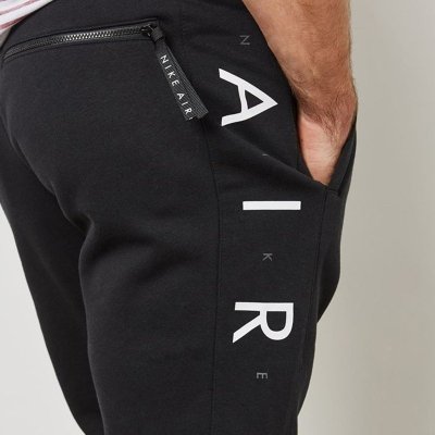  Nike Air komplet dresowy bawełniany męski spodnie bluza z kapturem czarny