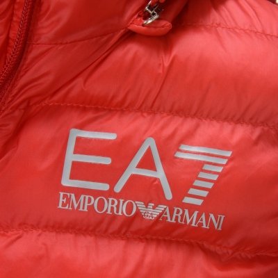Kurtka damska Emporio Armani EA7 czerwona wiosenna przejściowa