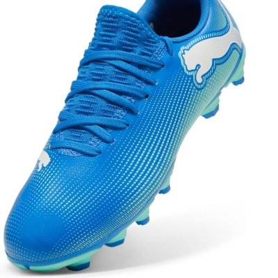 Buty korki Puma piłkarskie dziecięce niebieskie