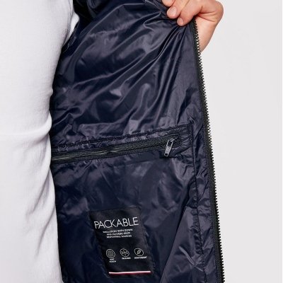 Kurtka męska Tommy Hilfiger jesień przejściowa granatowa z kapturem