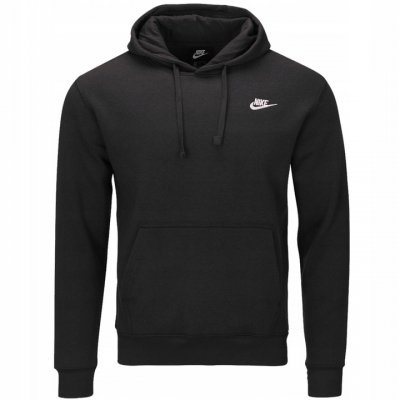 Bluza Nike czarna z kapturem bawełniana kangurka