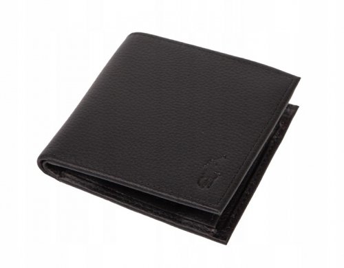 Portfel Ralph Lauren męski czarny na banknoty karty i dokumenty skórzany