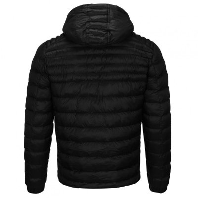 Kurtka męska Tommy Hilfiger jesień przejściowa czarna z kapturem