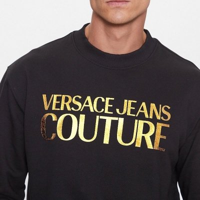 Bluza męska Versace Jeans Couture czarna złote logo